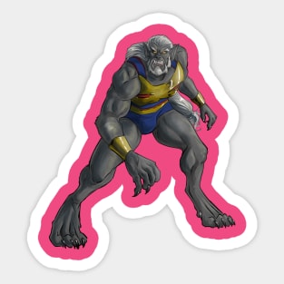 Wolf is angry Sticker